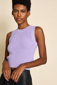 JAN N JUNE JAN 'N JUNE Damen vegan Strick-Top Garda Lavendel Lila