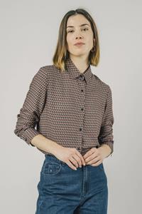 Brava Fabrics Damen vegan All Over Penguin Bluse Navy