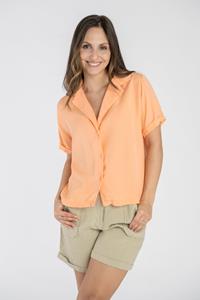 STORY OF MINE Damen vegan Bluse Orange