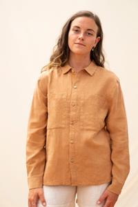 MATONA Damen vegan Hemd Bobbie Hazel Brown