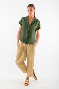 RAVENS VIEW IBIZA Damen vegan Shirt Elly Waldgrün