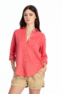 RAVENS VIEW IBIZA Damen vegan Shirt Flamingo Rosa