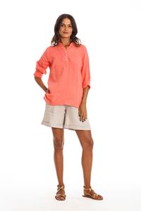 RAVENS VIEW IBIZA Damen vegan Hemd Lian Koralle Rosa