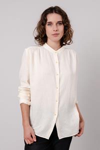 Brava Fabrics Damen vegan Bubble Mao Regular Bluse Ecru