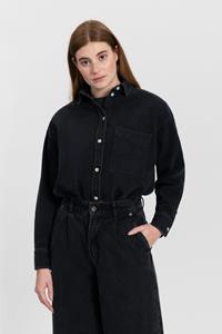 Kuyichi Damen vegan Denim Shirt Selina Schwarz