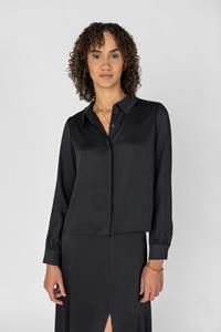 STORY OF MINE Damen vegan Bluse Schwarz