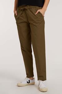 THOKKTHOKK Damen vegan Gewebte Hose Dark Olive