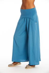 RAVENS VIEW IBIZA Damen vegan Hose Easy Skirt Maui Blue