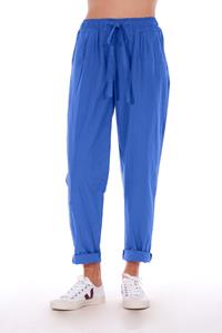 RAVENS VIEW IBIZA Damen vegan Hose Santorini Klein Blau