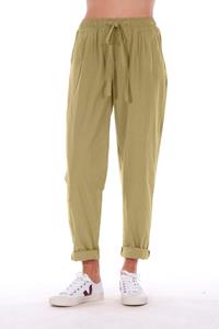 RAVENS VIEW IBIZA Damen vegan Hose Santorini Dunkel Aloe Grün