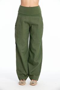 RAVENS VIEW IBIZA Damen vegan Hose Elba Waldgrün