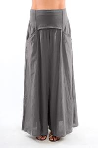 RAVENS VIEW IBIZA Damen vegan Hose Easy Skirt Anthrazitgrau