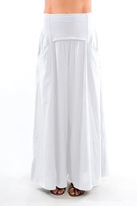 RAVENS VIEW IBIZA Damen vegan Hose Easy Skirt Weiß