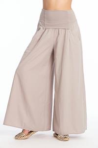 RAVENS VIEW IBIZA Damen vegan Hose Easy Skirt Stone Grey