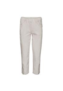 LAURIE Damen vegan Hose Piper Regular Crop Grau Sand