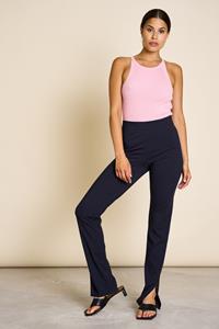 JAN N JUNE JAN 'N JUNE Damen vegan Schlitzhose Manhattan Schwarz