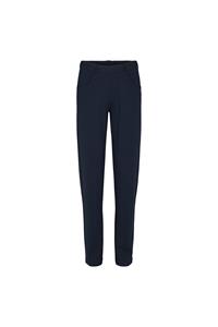 LAURIE Damen vegan Hose Kelly Regular Jersey Mittellang Schwarz Gebürstet