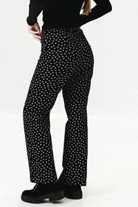 Clotsy Damen vegan Hose Teresa Schwarz