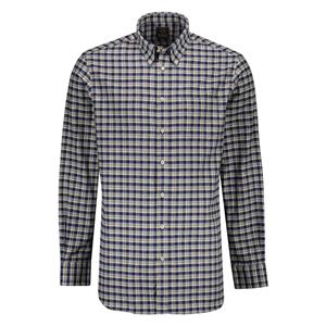 Eagle&Brown  Button Down Flannel Overhemd Beige - XL - Heren