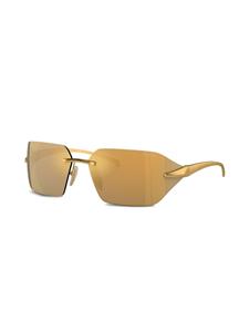 Prada Eyewear Bril met gegraveerd logo - Goud