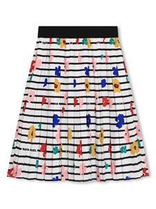 soniarykielenfant SONIA RYKIEL ENFANT Maxi-plooirok met bloemenprint - Wit