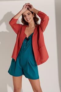 M.R BRAVO Damen vegan Strampler Delphine Ozeanblau
