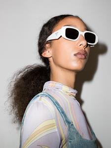 Prada Eyewear Symbole zonnebril met geometrisch montuur - Wit