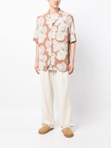 Nanushka Overhemd met bloemenprint - Bruin