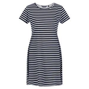 Regatta Dames/Dames Balia Stripe Swing Dress (Marine / Wit)