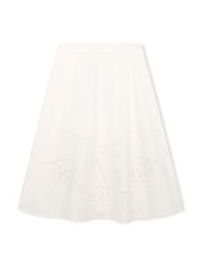 chloékids Chloé Kids Rok met broderie anglaise - Wit