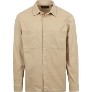 Marc O'Polo Overhemd Twill Flanel Beige