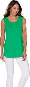 Your Look... for less! Dames Lange top grasgroen + marine Größe