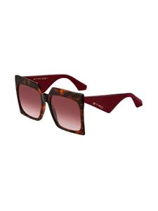 ETRO Tailoring zonnebril met oversized montuur - Rood