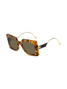 ETRO Bold Pegaso zonnebril met vierkant montuur - Bruin