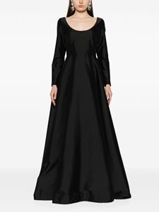 Bernadette taffeta empire-line gown - Zwart