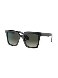 Giorgio Armani Zonnebril met oversized montuur - Zwart