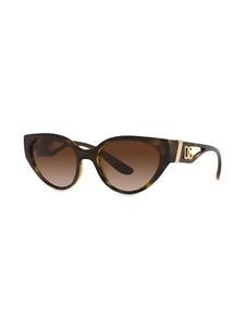 Dolce & Gabbana Eyewear Zonnebril met kattenoog montuur - Bruin