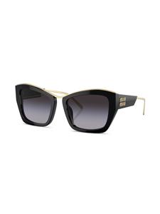 Miu Miu Eyewear Zonnebril met cat-eye montuur - Zwart