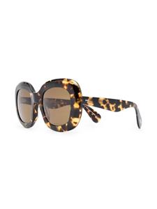 Oliver Peoples Jesson zonnebril met oversized montuur - Bruin