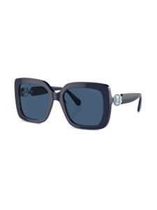 Swarovski Zonnebril verfraaid met kristallen - Blauw