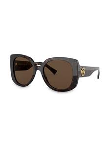 Versace Eyewear Zonnebril met vierkant montuur - Bruin