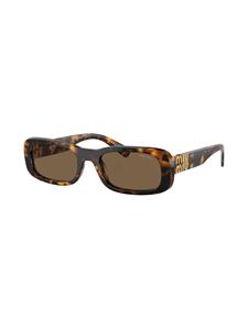 Miu Miu Eyewear Zonnebril met schildpadschild design - Bruin