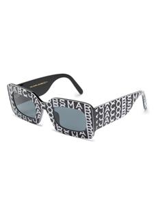 Marc Jacobs Eyewear Zonnebril met rechthoekig montuur - Zwart