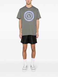 Versace logo-print cotton T-shirt - Grijs