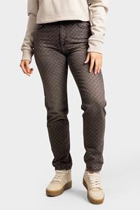 Malelions Women Monogram Jeans - Grey