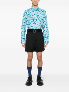 Marni Reverie-print cotton shirt - Blauw