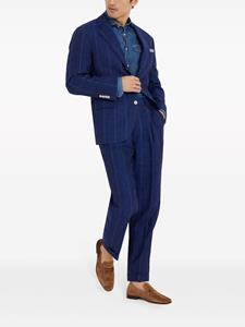 Brunello Cucinelli Overhemd met drukknopen - Blauw