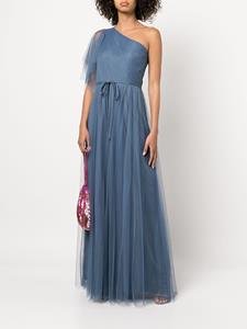 Marchesa Notte Bridesmaids Asymmetrische jurk - Blauw