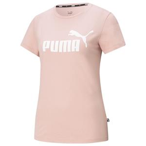 Essentials Logo T-shirt voor Dames, Roze, Maat S | PUMA