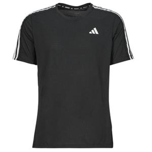 adidas OWN THE RUN 3 STRIPES T-Shirt Herren black 
